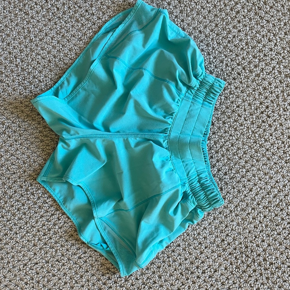 LULULEMON ELECTRIC TURQUOISE HOTTY HOTS